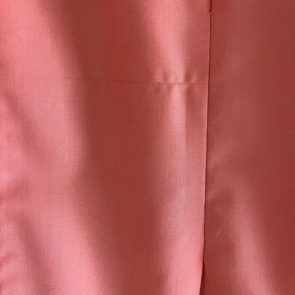 J. Crew pencil skirt salmon color - 100% wool. Please note pictures with flaws - Picture 3 of 6